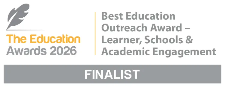 The Education Awards 2026 finalist - Best Education Outreach Award for learner, schools and academic engagement